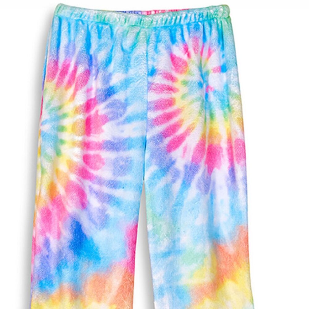 TOP TRENZ Pastel Tie Dye Fuzzy Lounge Pants – Super Soft & Cozy!- Updated Photos